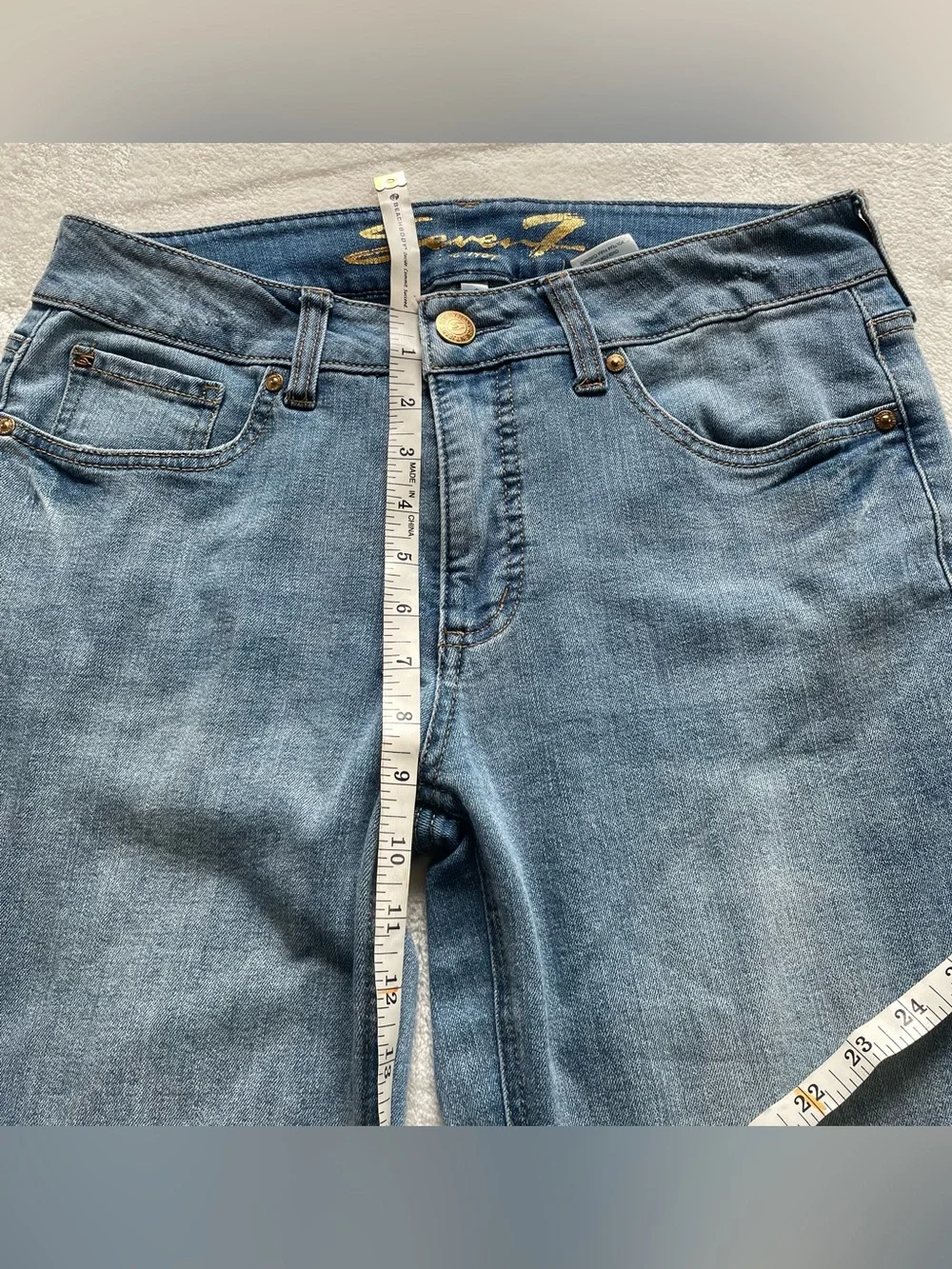 Seven7 Jeans Ankle Cropped Denim Jeans size 6 - Picture 8 of 12